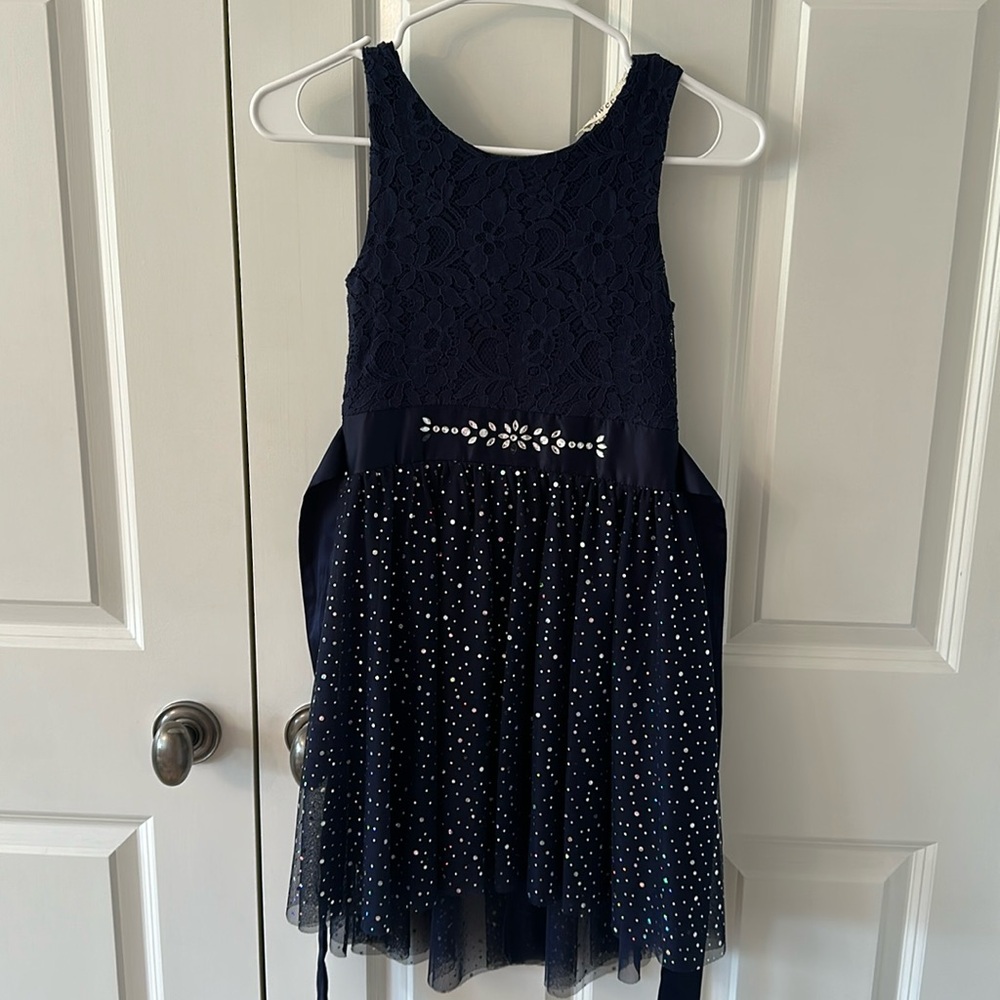 Girls navy btween size 10 dress